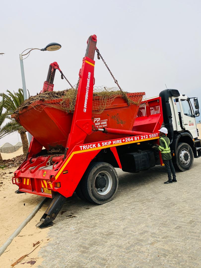 Power Pipe truck and equipment
